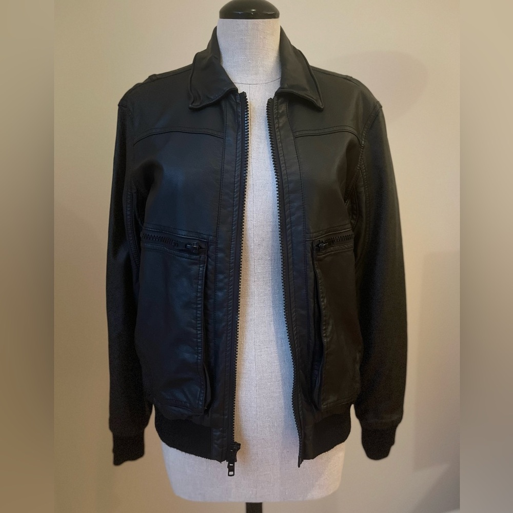 CHARLES & A HALF LEATHER JACKET